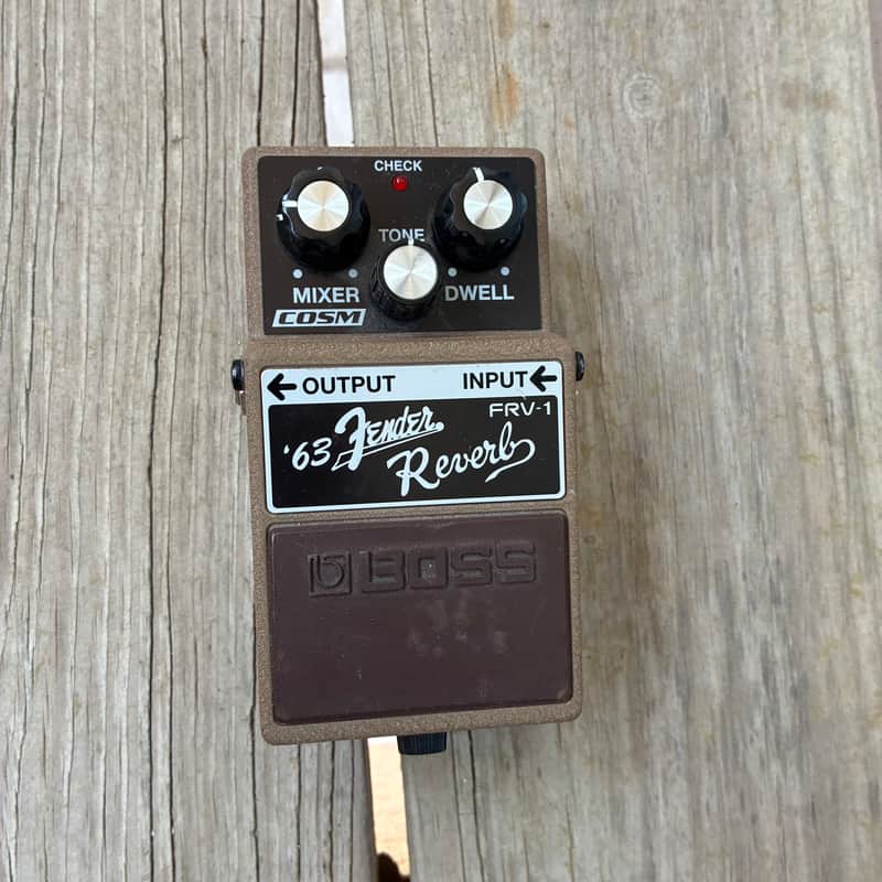 Boss FRV-1 '63 Fender Reverb 2009 - Present - Brown electric guitar effect pedal spring image 1