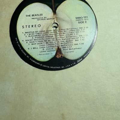Vintage Beatles vinyl records 1964/1968 Capitol Rainbow UA Apple image 12