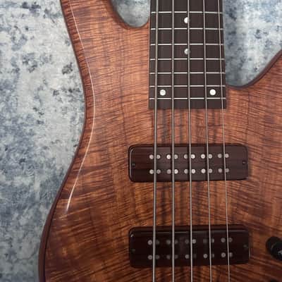 Fodera Monarch 19mm 34” scale 2012 - Koa Acrylic Satin image 7