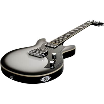 Hagstrom Megin Grey Burst Electric Guitar with Hard Case image 4
