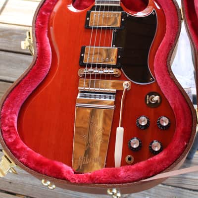 Gibson SG Standard '61 w/ Maestro Vibrola 2022 Gibson Demo Shop Guitar Vintage Cherry image 11