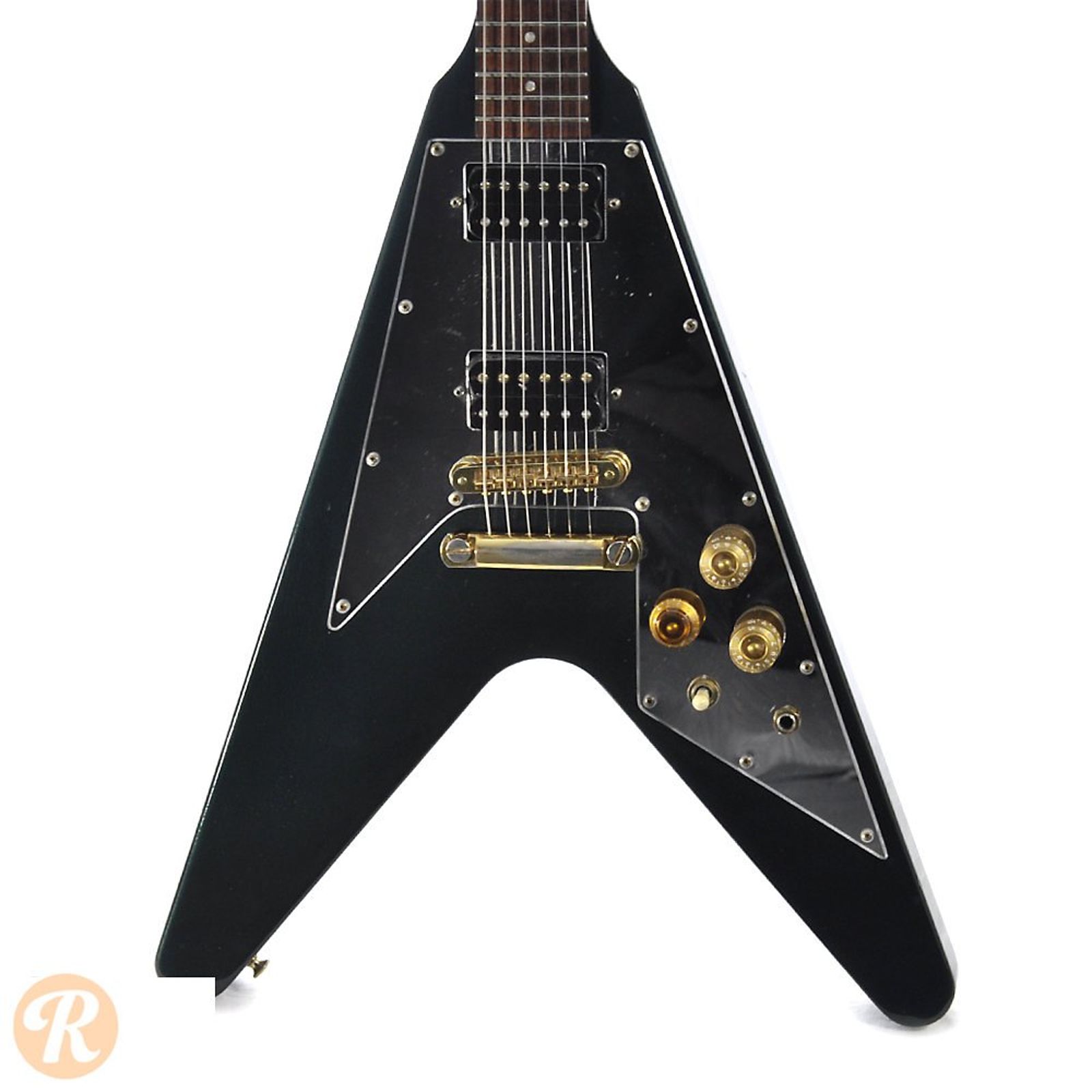 完全ジャンク Gibson Flying V H/C附属 Gibson Custom Shop '59 Flying V Made 2 Measure Olive Drab Green
