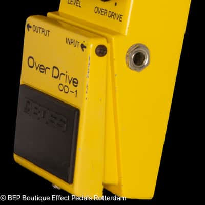 Boss OD-1 Overdrive 1980 Japan s/n 9900 Silver Screw Long Dash with JRC4558D op amp image 6