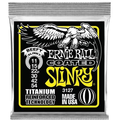 ERNIE BALL 3127 Beefy Slinky 011-054 Coated Titanium. Saiten für E-Gitarre image 1