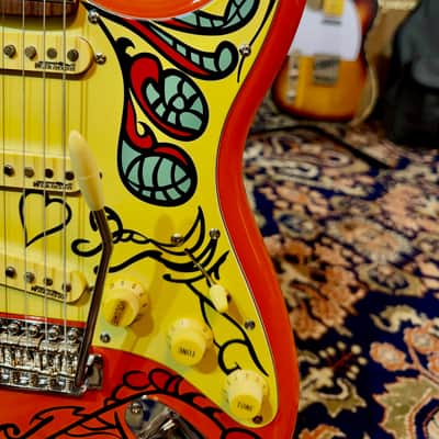 Vintage Guitars LV6 Pro Shop UNIQUE  “Summer of Love” Lefty/ Right Guitar  Made in UK 2026 image 9
