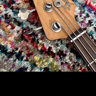 Upgraded Fender Flea Jazz Bass (Shell Pink, Road Worn) + Deluxe Case + Custom Features image 13