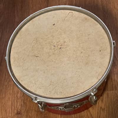 Gracy Vintage Stencil 12" Rack Tom Drum Made in Japan  Red Sparkle 50s 60s image 2