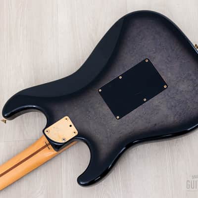 1990 Fender Pro Feel Stratocaster STR-680 SSH Blueberry Sunburst w/ Floyd Rose, Japan MIJ Fujigen image 15