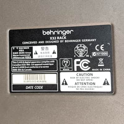 Behringer X32 Rack 40-Input 25-Bus Rackmount Digital Mixer image 14