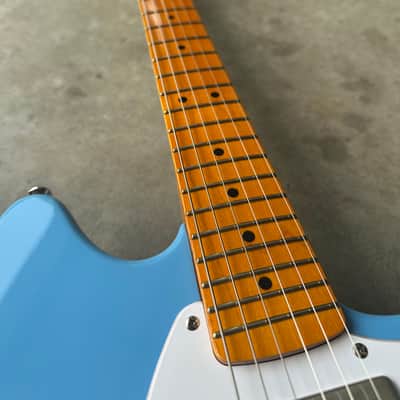 Custom Squier Sonic Mustang HH California Blue image 4