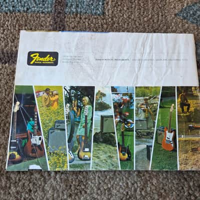 Vintage 1968 Fender Musical Instruments Full-Line Catalog! Rare, Original Case Candy, Paperwork! image 14