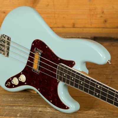 Fender Gold Foil Jazz Bass - Ebony - Sonic Blue *B-Stock* image 5