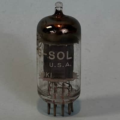 1950s Tung Sol 12AU7 ECC82 Vintage Gray Plate D Getter Preamp Tube! T483 image 2