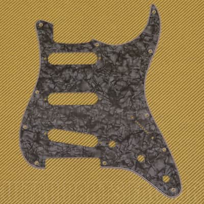 099-2141-000 Genuine Fender Black Pearl Pickguard for Standard Strat Guitar