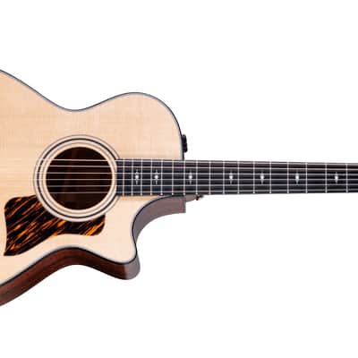 Taylor 312ce 12-Fret V-Class Acoustic-electric Guitar, Natural with Case image 9