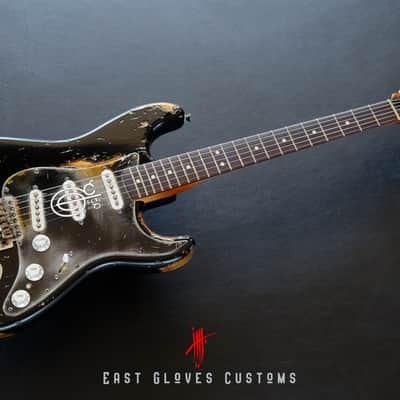 Fender Stratocaster 60th Anniversary Special Edition Black Aged Relic by East Gloves Customs (Rare) image 8