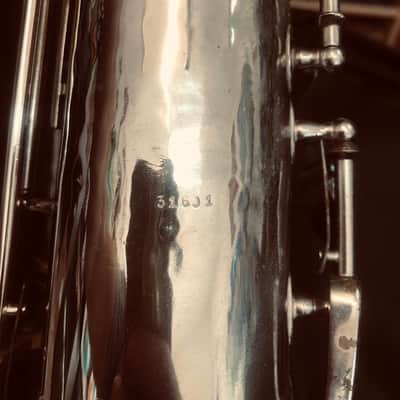AMATI Toneking Kraslice Tenor Sax s.n. 31601 Czech made 1970 - silver image 12