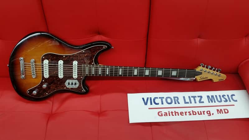 Schecter Hellcat VI 6 string Bass Guitar Sunburst image 1