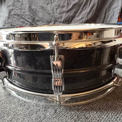 Ludwig  5x14 Black Galaxy (Blackrolite) 1990’s - Black Sparkle image 3