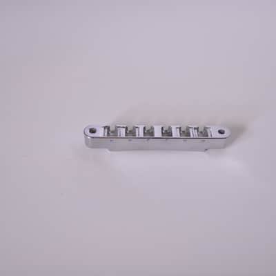 Gibson ABR-1 Tune-O-Matic Bridge with No Saddles Chrome image 1