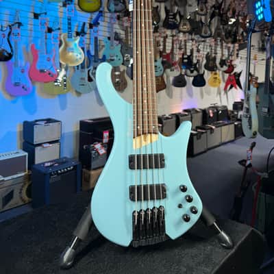 Ibanez Bass Workshop EHB605 5-string Electric Bass Guitar - Purist Blue Matte, Free Plek! 748 image 8
