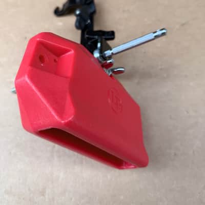 Latin Percussion LP Red Jam Block Cowbell w/ Meinl Percussion Mount Clamp - Used image 6