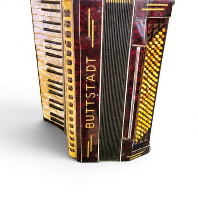 Buttstadt Piano Accordion Germany 1930s-1940s, Professionally Restored + Original Case image 1