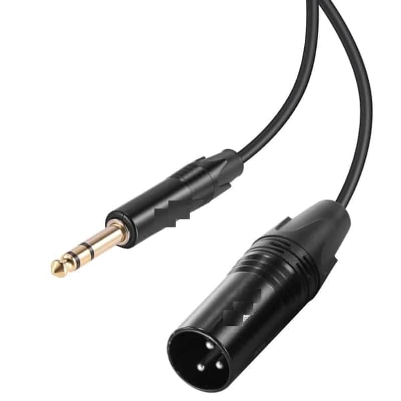 6.35mm 1/4 Inch TRS to XLR Male Cable, 6" Long Quarter to 3 Pin XLR Balanced Signal Interconnect Patch Cord Adapter Connector for Microphone Amplifier Mixer Powered Speaker Guitar Tuner, MS026 image 1