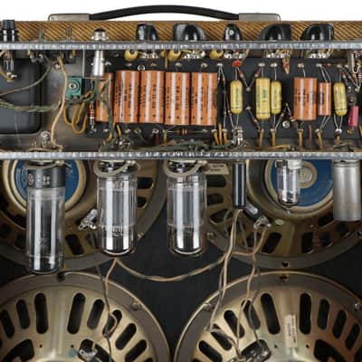 1956 Fender Bassman 5E6 Narrow Panel 4x10 Tweed Combo image 7
