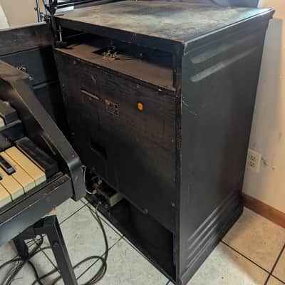 Hammond CV Organ Chop with Leslie 122 Speaker with Trek II TP-2B Percussion Unit - 1940s - 1950s - Ebony image 8