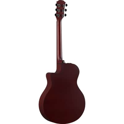 Yamaha APX600M SMB Cutaway APX Thinline Ac./Elec. Guitar, Matte Smoky Black image 3