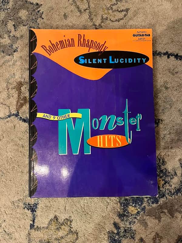 Warner Bros Bohemian Rhapsody Silent Lucidity and 9 Other Monster Hits Authentic Guitar-Tab Edition Book