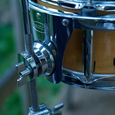 Pearl M1060 10x6" Maple Popcorn Snare Drum 2010s - Clear finish image 6