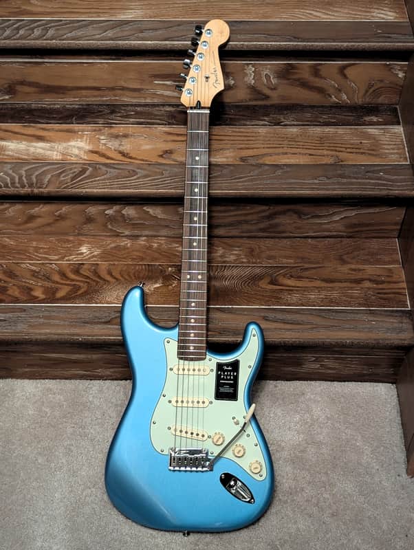 Fender Player Plus Stratocaster 2022 - Opal Spark, Excellent Condition, Fresh Thorough Setup.  Comes W/High-End Fender FE1225 Gig Bag.