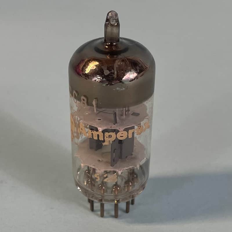 1963 Amperex 12AT7 ECC81 Vintage Bugle Boy Tk2 Suresnes France Preamp Tube! T105 image 1