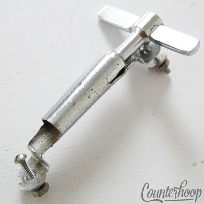*Slingerland Drum Key+Mount Marching/Parade Drum Chrome Vintage 60s USA 2 5/8"* image 1