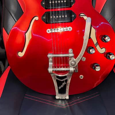 Epiphone Riviera Custom P93 - Red Royal - HARD CASE INCLUDED image 6