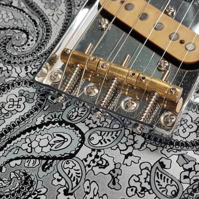 MyDream Partcaster Custom Built - Black Paisley Thinline Dreamsongs Freeway image 12