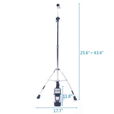 Double Braced Hi Hat Cymbal Drum Stand Hi-Hat Mount w/ Pedal image 2