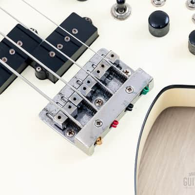 1985 B.C. Rich Warlock Bass NJ Series White Nikki Sixx w/ Active Preamp, Japan image 8