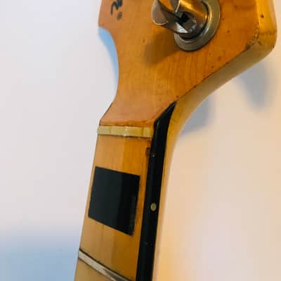 1972 Fender Jazz Bass Lefty Maple Neck Black Blocks ! 100% Original RARE! image 2