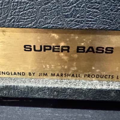 78 Marshall JMP 1992 Super Bass 2-Channel 100-Watt Guitar / Bass Amp Head 1978-Black image 11