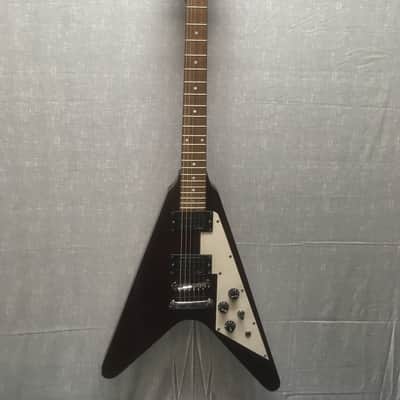Stagg Flying V Electric Guitar Gloss Walnut image 1