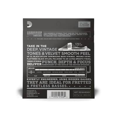 D'Addario ETB92-5 Medium Scale 50-135 5-String Tapewound Electric Bass Strings image 2