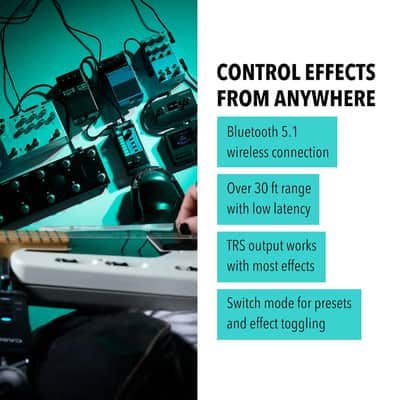 Casio Dimension Shifter - Dimension Shifter Strap-Based Expression Controller – Wireless Guitar Strap Effect Controller with Bluetooth, Expression & Footswitch Modes image 6