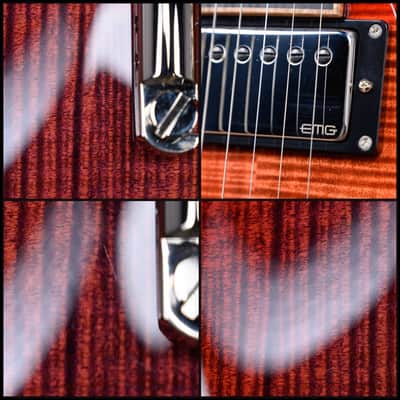 ESP Custom Shop Horizon NT FM Flame Maple Top Purple/Red Gradation Tear Drop 2024 w/OHSC image 12