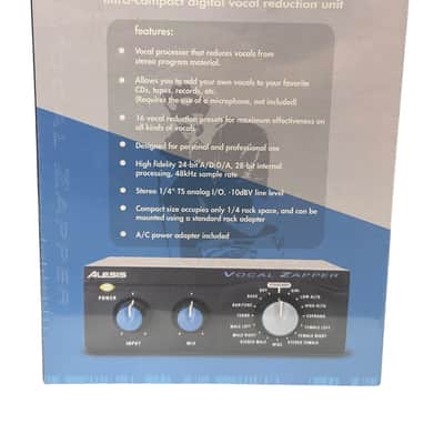 Alesis Vocal Zapper Ultra-Compact Digital Vocal Reduction Unit - Brand New Sealed image 3
