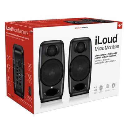 IK Multimedia iLoud Micro Wireless Bluetooth Studio Monitors (Pair) 2010s Black image 3