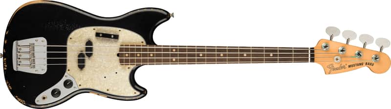 FENDER - JMJ Road Worn Mustang Bass  Black - 0144060306 image 1
