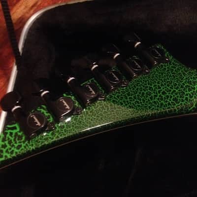 Jackson USA Custom Shop Limited Edition Soloist 2017 Black Green Crackle Hardshell Case Included image 8